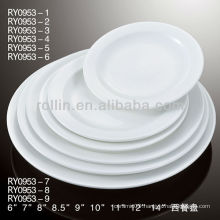 round white porcelain western dinner plate